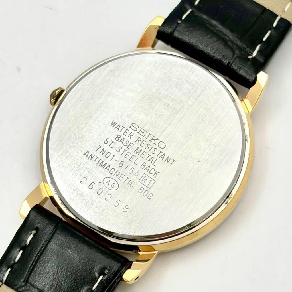 [New battery] SEIKO LUCENT Boys' watch 7N01-625A 260258 New belt