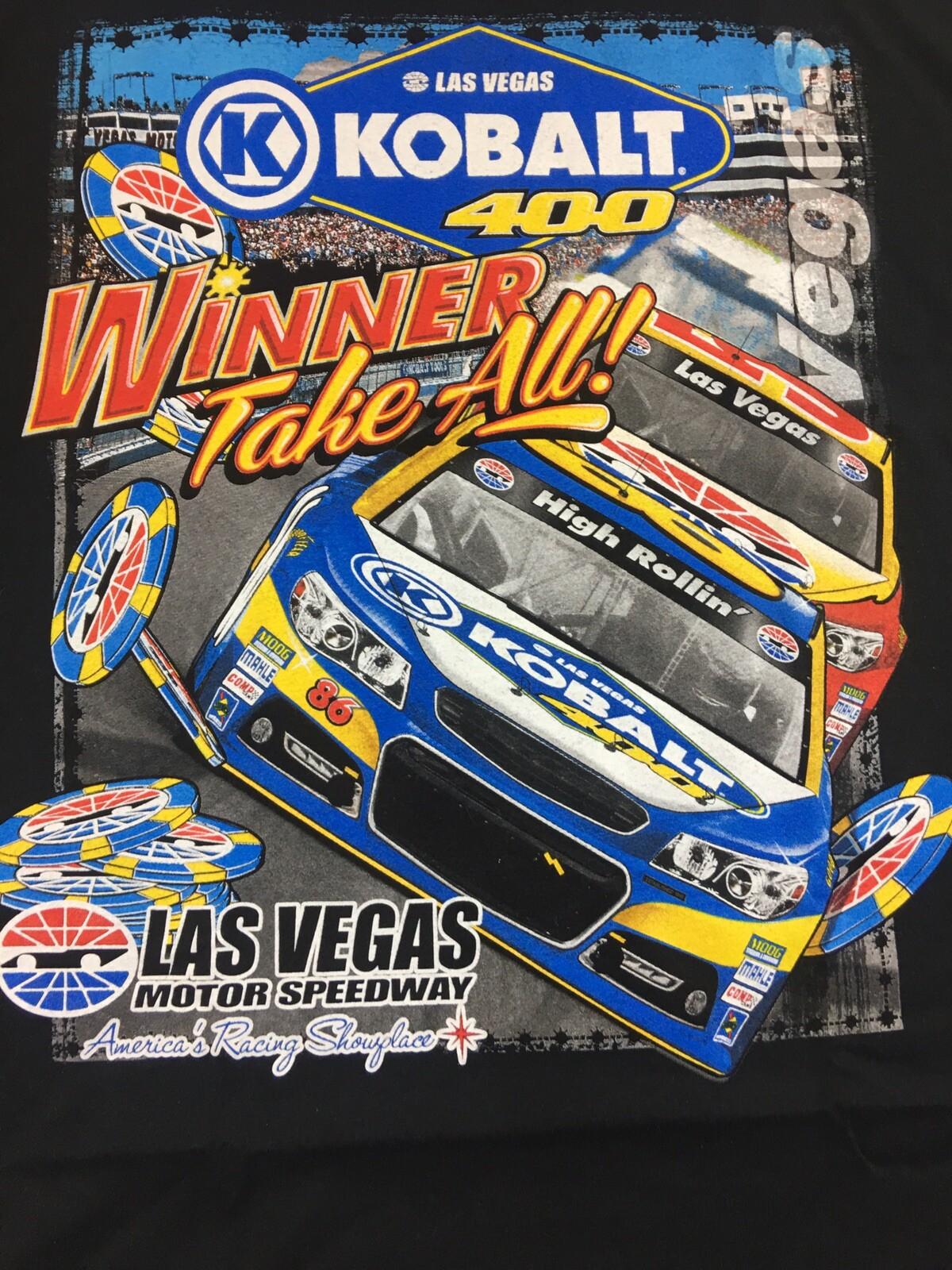 Racing T Shirt Las Vegas Korbalt 400 Winner Take All Size Large Black XXXXL
