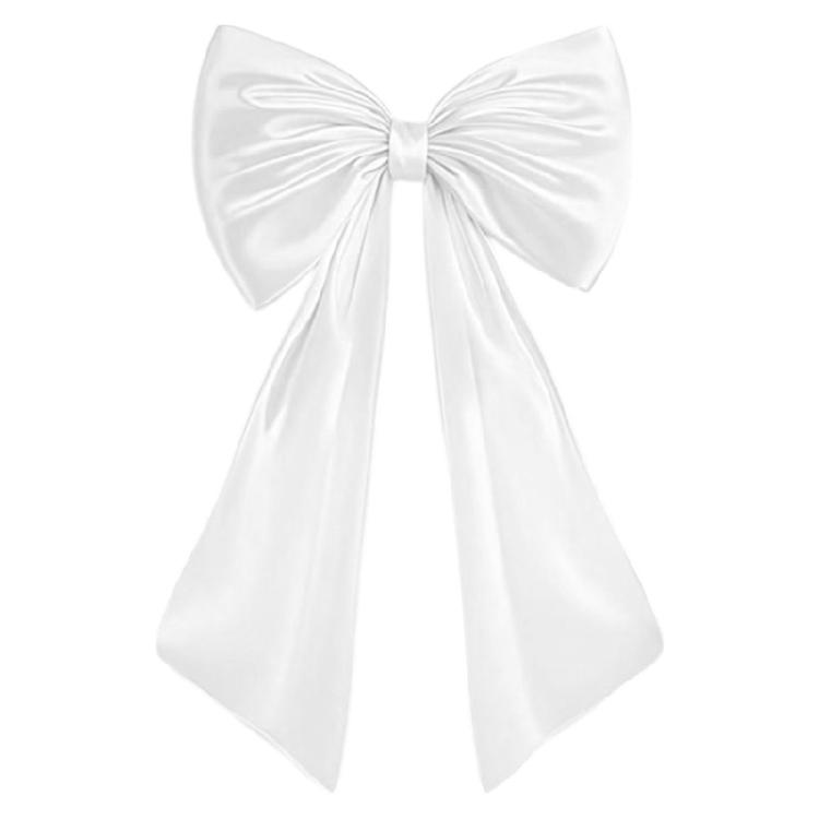 Large Decorative Bowknot Centerpieces Easy Hanging Design Ornament Soft Polyester Fabric Accessory For Indoor Outdoor