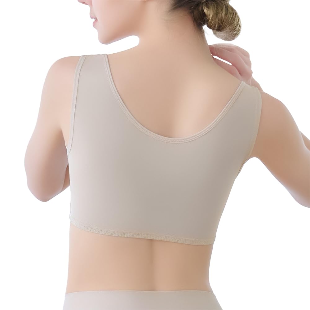 New comfortable yet bra M [Bradelis York] Non-wired bra, bust-enhancing 24, beige,