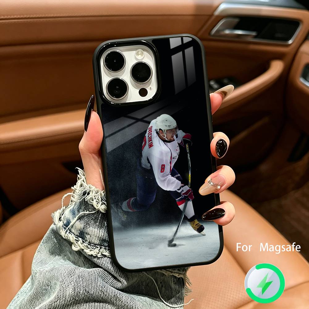 A-Alexander Ovechkin 8 Phone Case For IPhone17 16 15 14 13 12 11 Pro Max 16/15/14Plus Wireless Charger Cover Funda