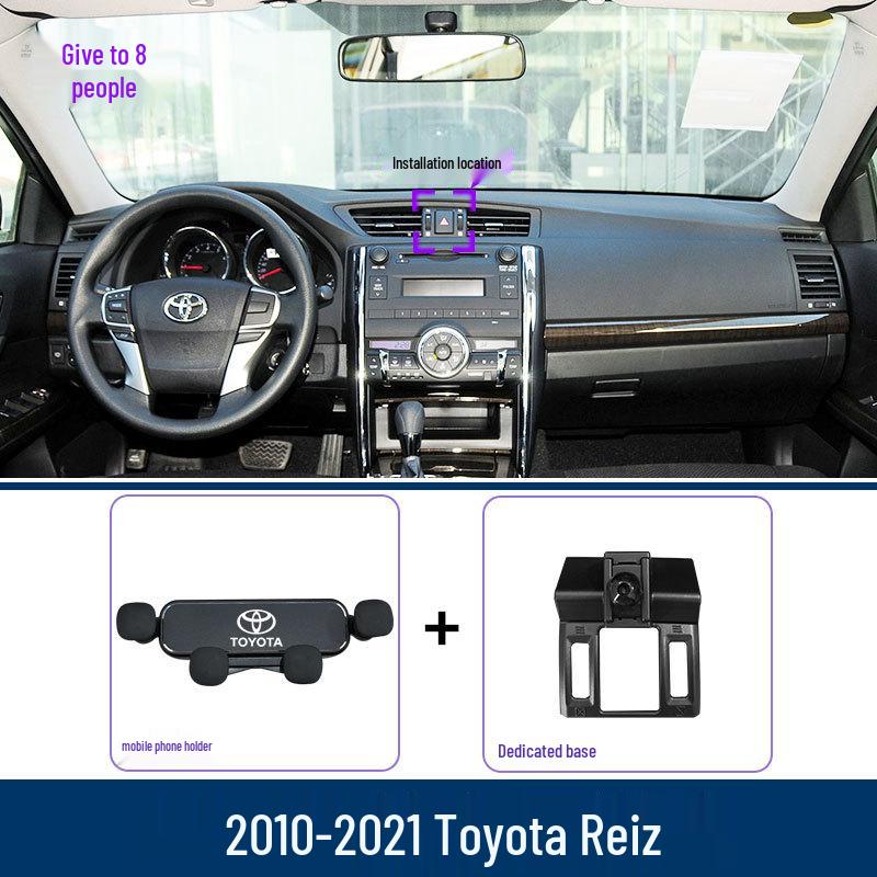 

Mobile Phone Holder for 2005-2021 Toyota Reiz, Navigation Base, Car Modification Accessory Reiz