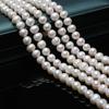1String, White Natural Freshwater Pearls, Boho Handmade Round Pearl Beads for Jewelry Making DIY Necklaces Crafts (Beads 9-10mm, Length 36cm)
