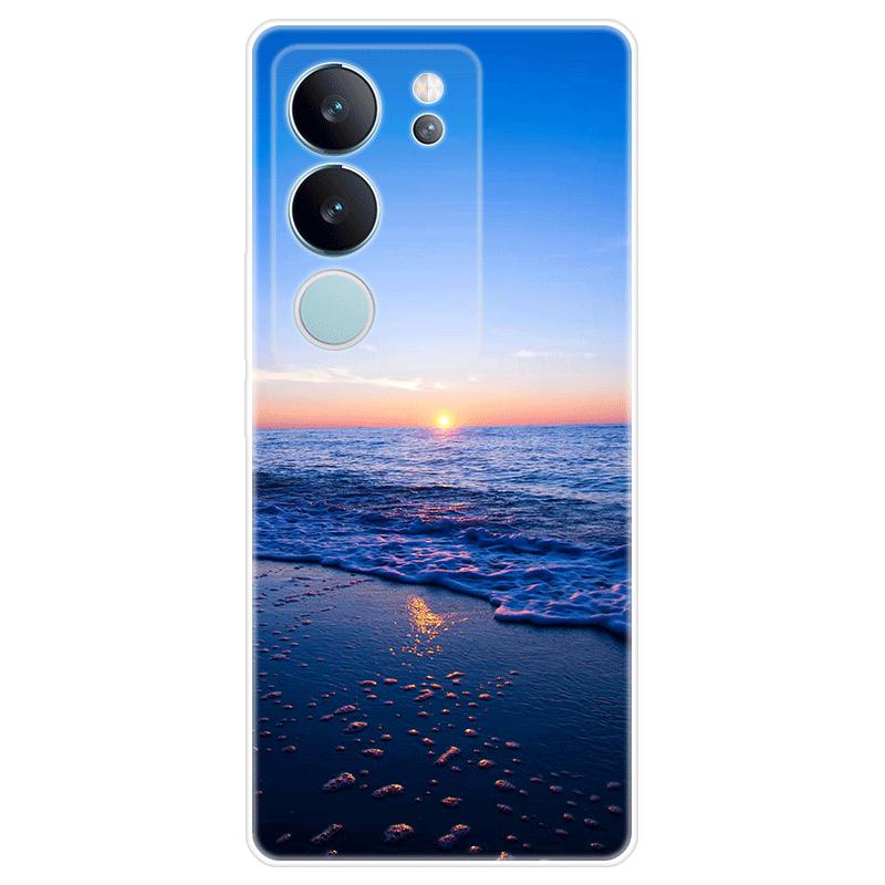 Soft Silicone For Vivo V29 Case TPU Painted Back Cover Vivo V29 Casing