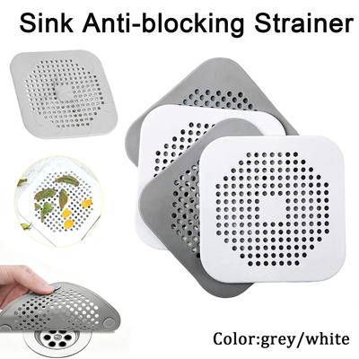 4 STÜCKE Haarfänger Filter Spüle Verstopfungsfreies Sieb Badewanne Dusche Boden Stöpsel Abdeckung Küche Badezimmer Zubehör