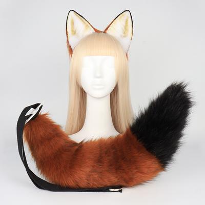 Anime Character Cosplay Χειροποίητο Cosplay Animal Ear Animal Set Props Zootopia Nick Fox Ear Headband Fox Tail