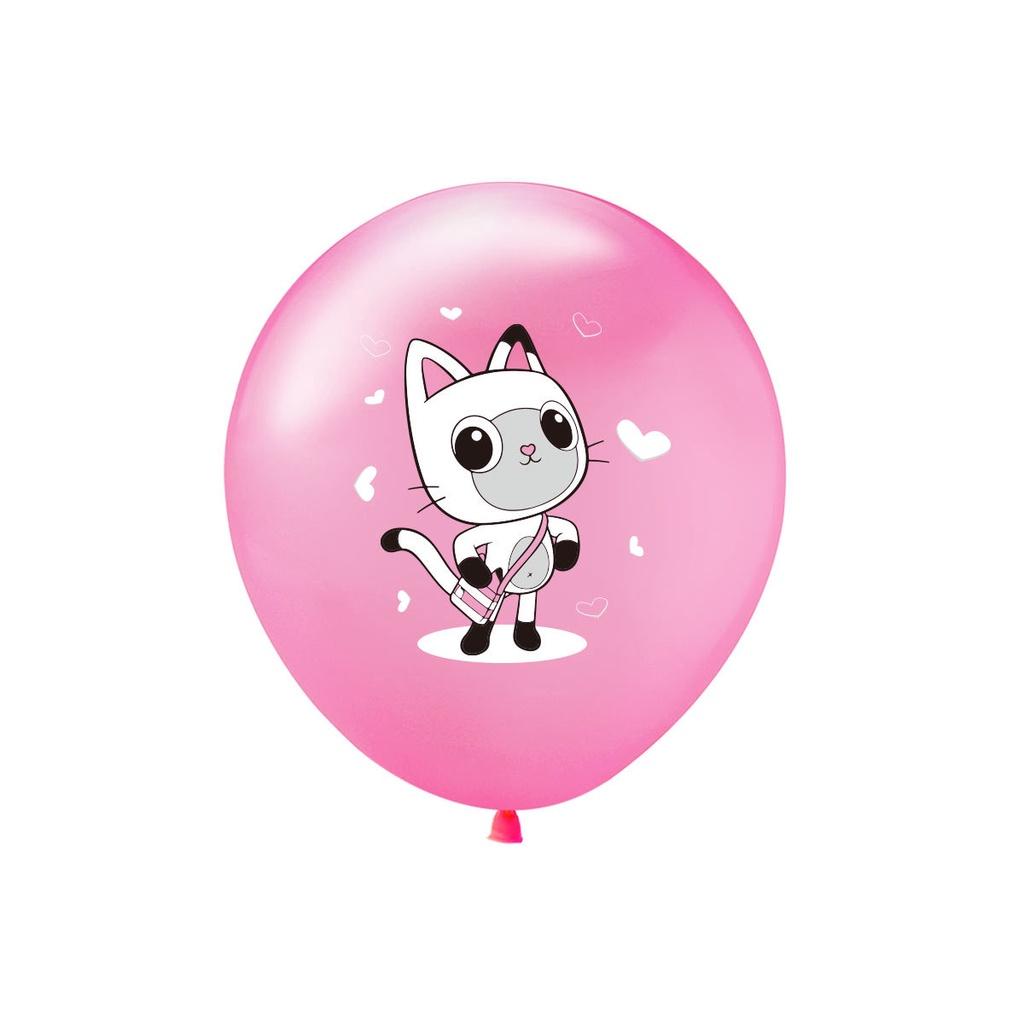 

12 Кукольный домик Габби Дюймовые Латексные Шары Детские Принадлежности для Вечеринки по Случаю Дня Рождения Украшение розовый