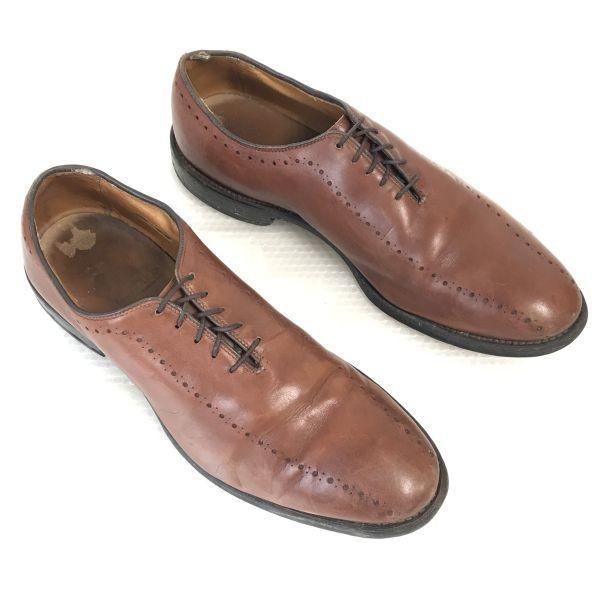 90s? USA Made Vintage Allen Edmonds Hastings Wholecut Shoes 8D / 25.5-26.0cm / Brown Dress Shoes(USED)