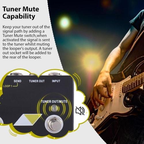 3 Loop Box Guitar Effect Pedal with Channel Select True Bypass Guitar Effect Loop Switcher Pedal Channel Switcher Box Aluminum 6.35mm Input Output