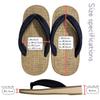 Edoten Geta Hemp and EVA Misugi Japanese Thong Made in Denim Size 4L Sandals, Soles, Wood, Style, Sandals, Men's, Japan, Thongs, (30cm)