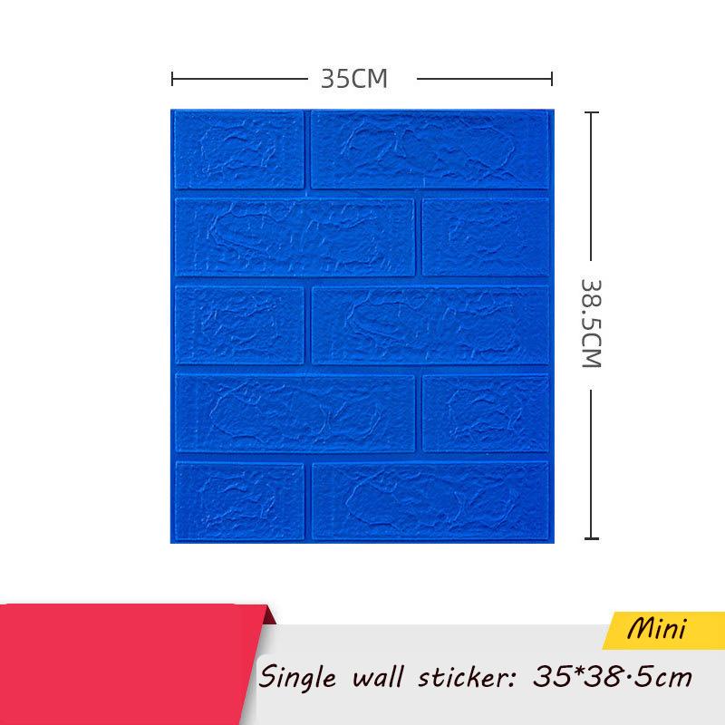 35*38.5cm 3D Wall Sticker Self Adhesive Panel Living Room Background Brick Waterproof Wallpapers Mural Bedroom DIY Decorative