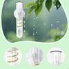 Outdoor Rain Gauge Measuring Easy to Install Decoration with Suction Cup Rainfall Recorder for