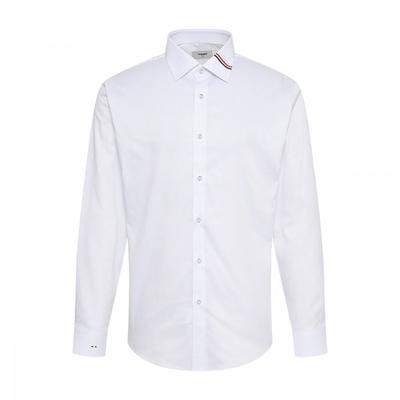 Slim Shirt Solid Twill Collar Point Rnfsl1101 Wh