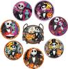 8 Pieces/set Disneys The Nightmare Before Christmas Series Diamond Painted Coasters DIY Diamond Art Coasters 5D Full Diamond Diamond Coasters