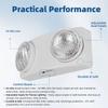 Wall Mounted Dual Head Emergency Light Adjustable Heads Led Lighting Fixtures Rechargeable Auto-On Emergency Lamp