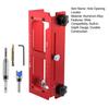 Hole Opening Locator Door Hinge Jig with Self-Centering Drill Bit Double-Ended Screwdriver Bit Heavy Duty Door Hinge Clamp