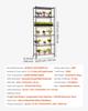 Plant Shelf with Grow Light, 6-Tier Indoor Plant Stand, 180cm Tall Plants Display Rack with Wheels & 4/9/14H Timer, 150W 3-Color Full Spectrum Grow
