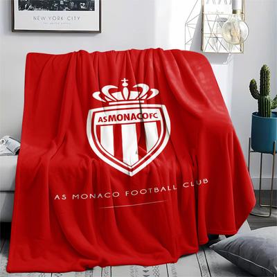 1Pc AS Monaco Print Flannel Blanket High Quality Warm Comfortable Cover for All Seasons Perfect for Gifts Home Decor
