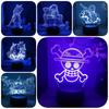 Piece Led One Night Light Kids Bedroom Decor Luffy Roronoa Zoro Acrylic Lamp