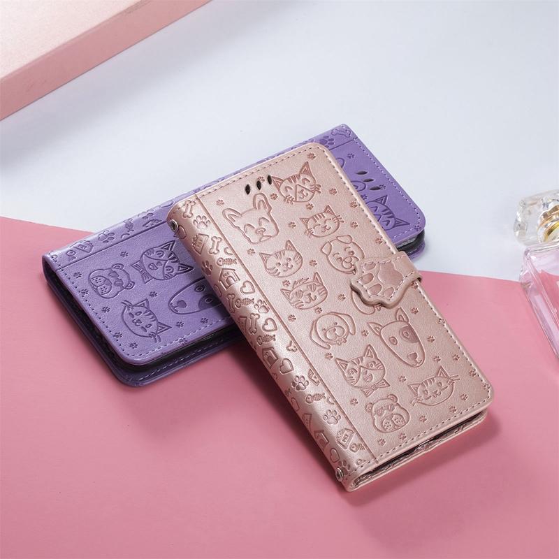 PU Leather Phone Case for iPhone Samsung Google Pixel Xiaomi Redmi Honor Wallet Case with 3 Card Slots