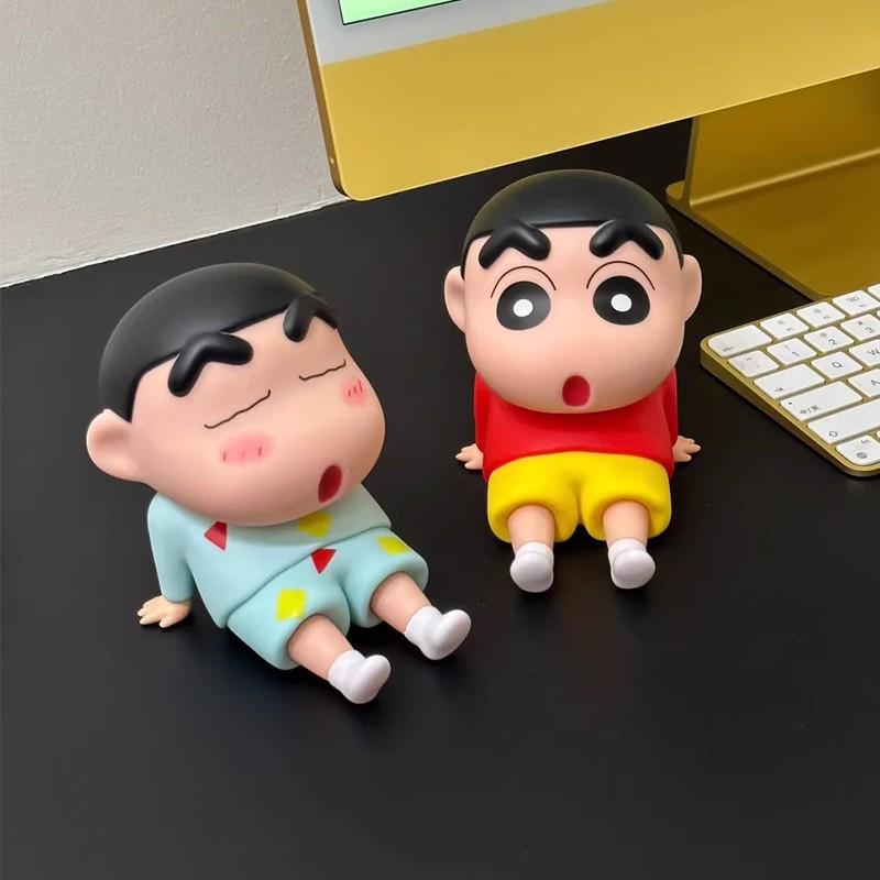 Trendy Shin-chan Anime Car Ornament & Phone Holder Toy Figure