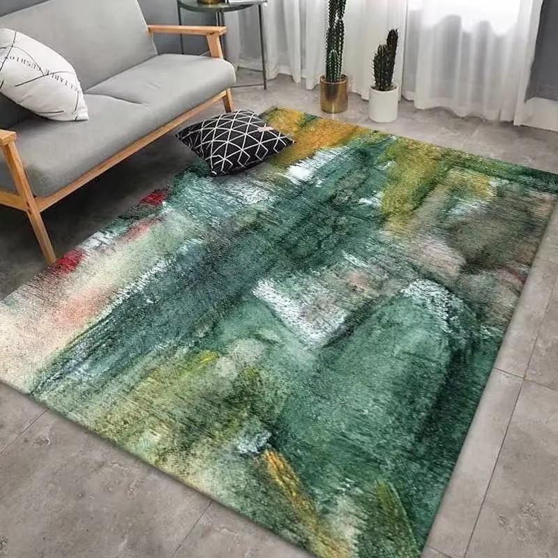 American Style High Quality Carpet Soft Anti-slip Design Large Living Room Area Rugs Decoration Bedroom Lounge Floor Mat Flannel