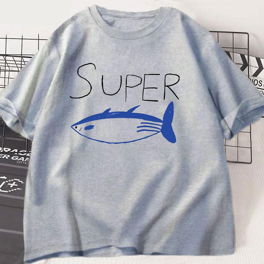 Jin Super Tuna Fish T Shirt Kawaii Retro Fashion Men/women Clothing Harajuku High Quality Tops Clothes Days Gifts Tshirts Tops