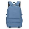 Solid Color Backpack Lightweight Nylon Bag Unisex Travel Backpack Student Schoolbag