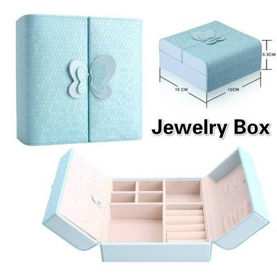 Fashion Jewelry Box Leather Jewelry Storage Box Cosmetic Case Jewelry Box