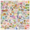 Waterproof Decorative Stickers: 100 Handheld Flower Designs for Guitar, Phone, Fridge, Suitcase