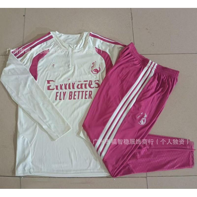 2026-2027 Football Training Suit Set Men Women Unisex Long Sleeve Sports Tracksuit Arsenal Barcelona Real Madrid Inter Milan