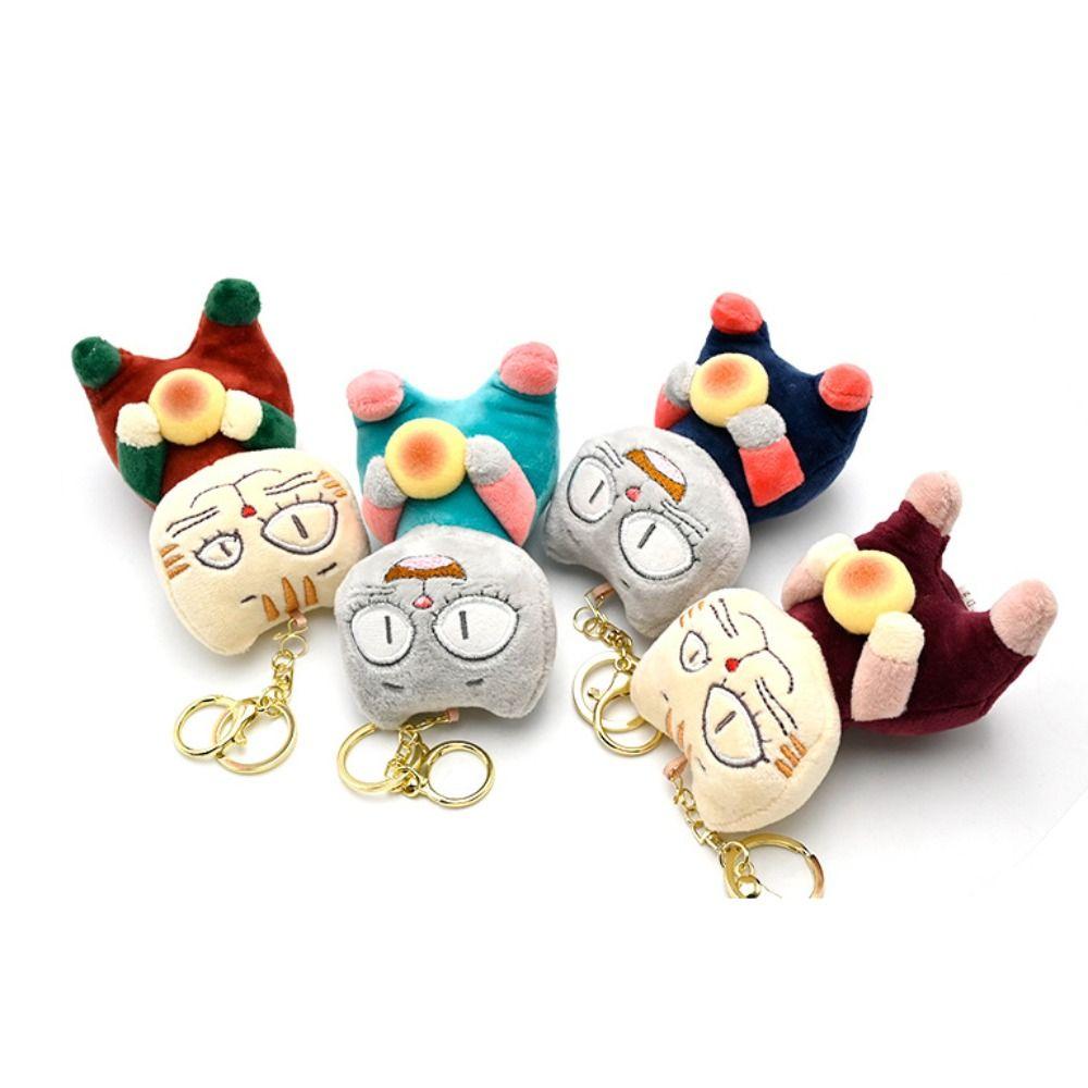 Fluffy Cute Cat Plush Doll Stuffed Animal Plush Key Chain Kawaii Cat Plush Keychain  Children