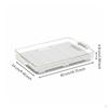 Rectangular Tea Serving Board Easy to Clean Drainage Design Tableware Xl Black