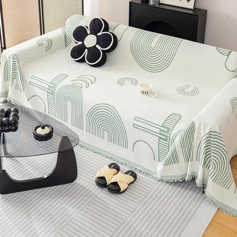 Sofaüberzug Stoff Vier Jahreszeiten Universal Mode Schlicht Sofa Kissenbezug Überzug Netzrote Sofa Vollabdeckung Handtuch Hochwertiger Sofaüberzug