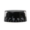 Bstinay Set Speed Control Knobs Knobs Plastic 4-Piece Volume/Tone Black/White