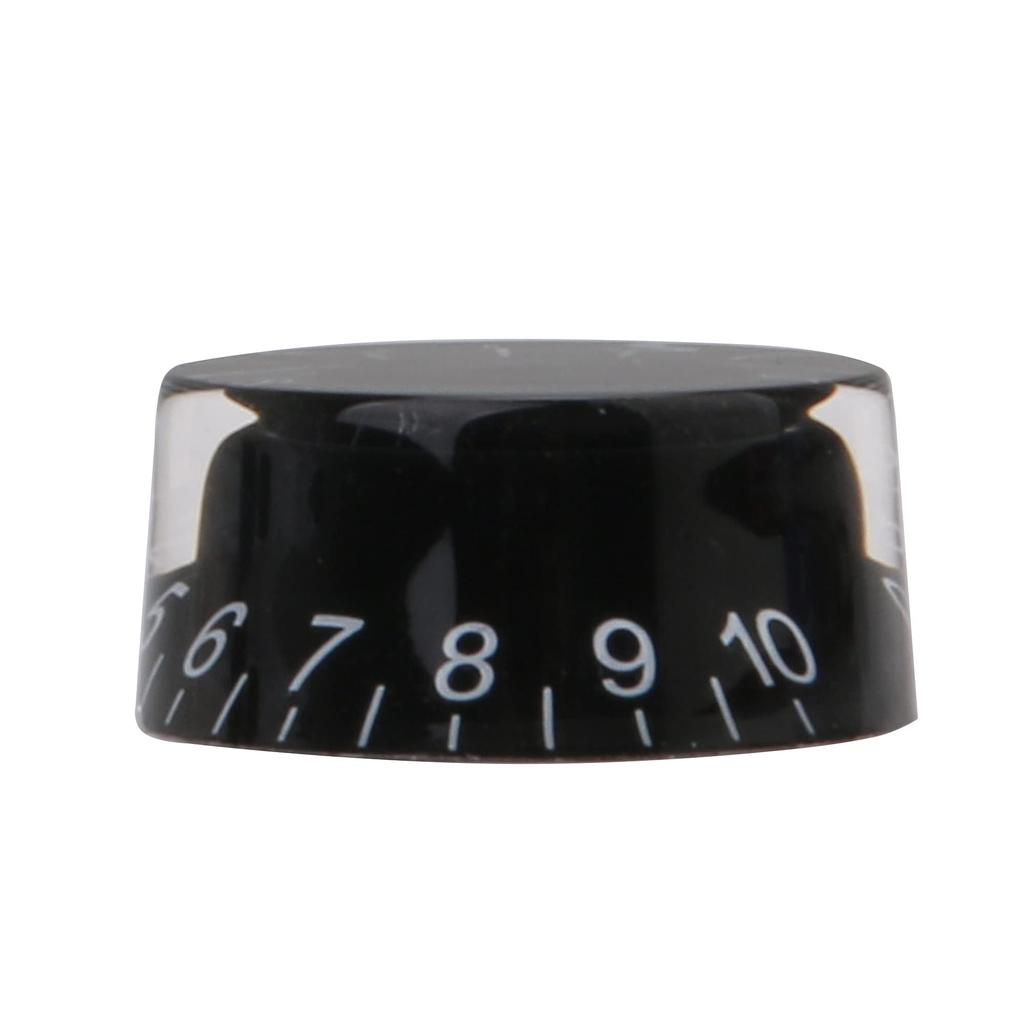 Bstinay Set Speed Control Knobs Knobs Plastic 4-Piece Volume/Tone Black/White