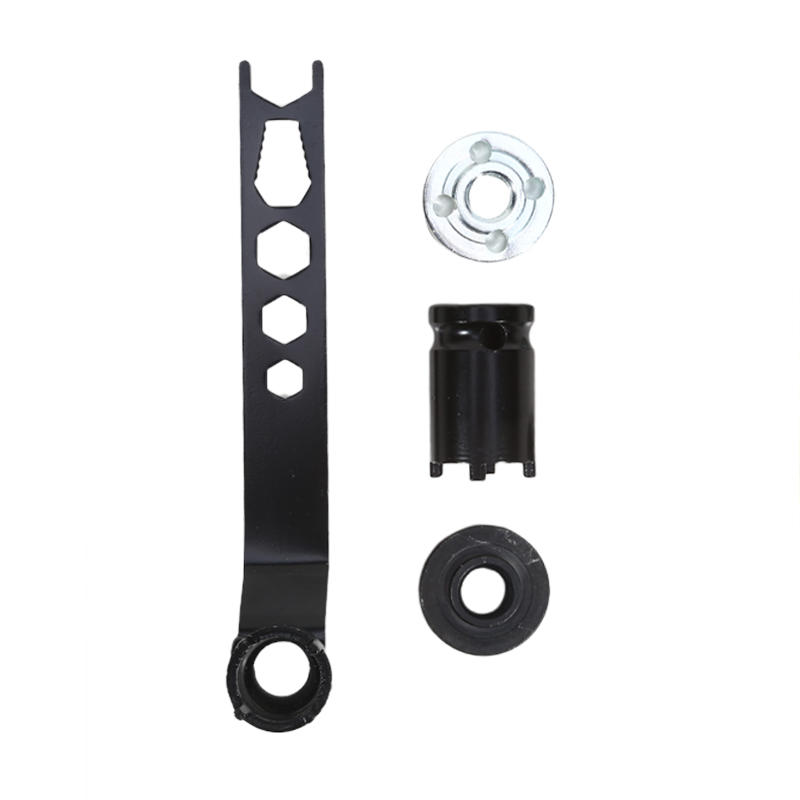 1 Zestaw Klucz Czteroszczękowy do Płyty Dociskowej Klucz+Płyta Dociskowa Do Demontażu Szlifierki Kątowej Klucz Nasadowy Precyzyjne Mocowanie Do Konserwacji i Naprawy Narzędzi