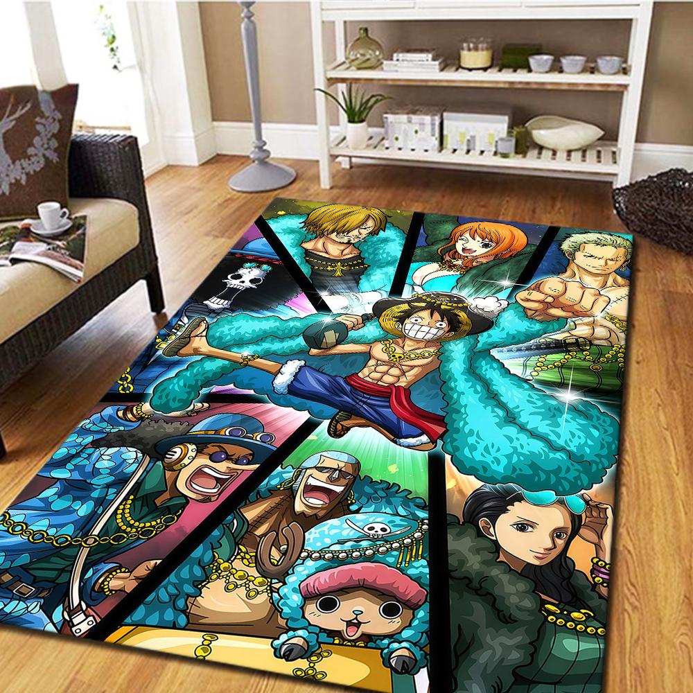 

ONE PIECE Carpet for Living Room, Digital Print Floor Mat, Cool Movie Bedroom Rug, Home Decor Play Mat -HYQ41 60x90cm