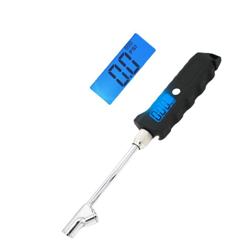 Digital Display Truck Tire Pressure Gauge Lcd Display Stainless Steel Digital Tire Pressure Gauge Blue Screen Display