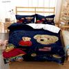 Fashion Bear Casal All Season Duvet Cover Comforter Bedding Set Soft Quilt Cover And Pillowcases Teens Single/Double/Queen/King