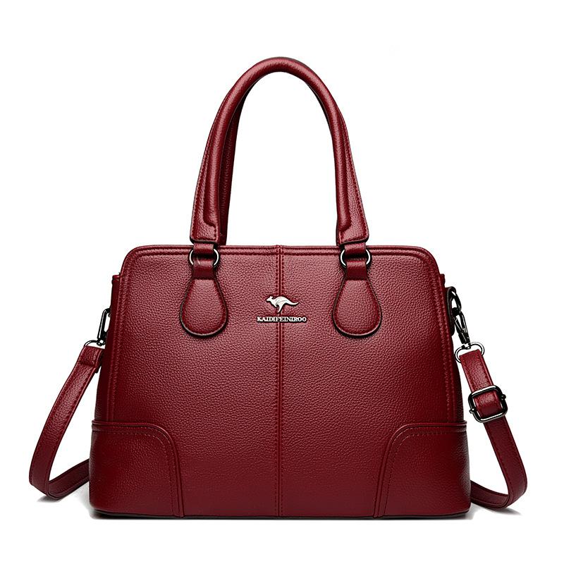 Crossbody Bag Middle-aged Multi-compartment Handbag Large-capacity High-quality Single-shoulder Crossbody Bag