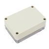 ABS Plastic Junction Box, Dustproof Waterproof IP65 Electrical Box - Universal Project Enclosure Grey, with PC Transparent/Clear Cover