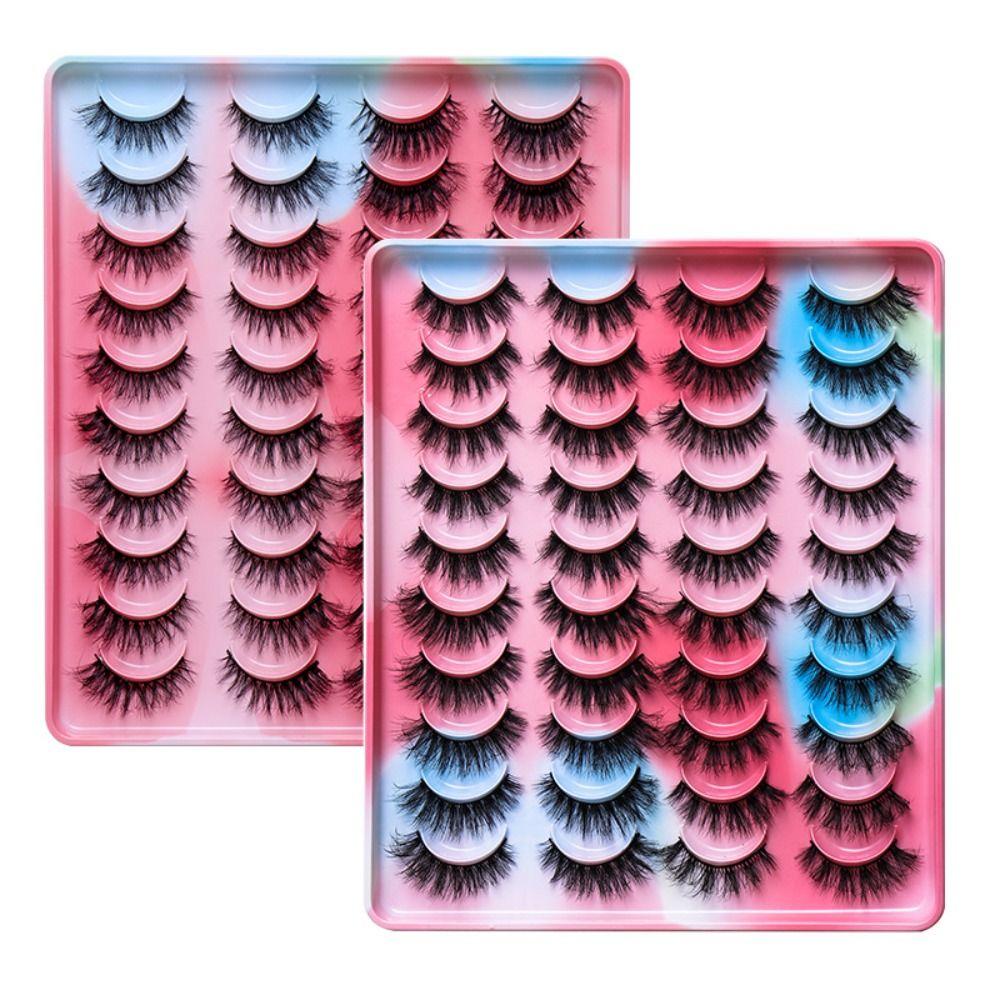 

20 Pairs Multi-layer False Eyelashes Fluffy Artificial Eyelashes Women 04