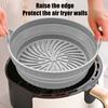 Yousheng Foldable Air Fryer Silicone Liners Reusable Air Fryer Basket Round/Square Oven Baking Tray for Air Fryer Oven