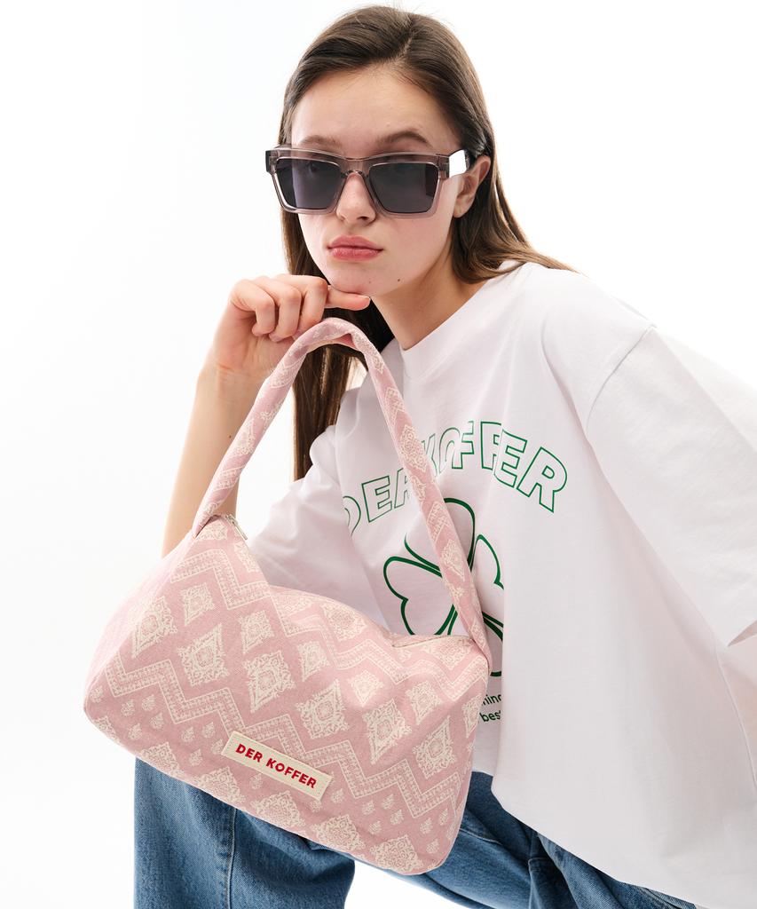 Der Koffer Hobo Damask [D/Pink]_Small