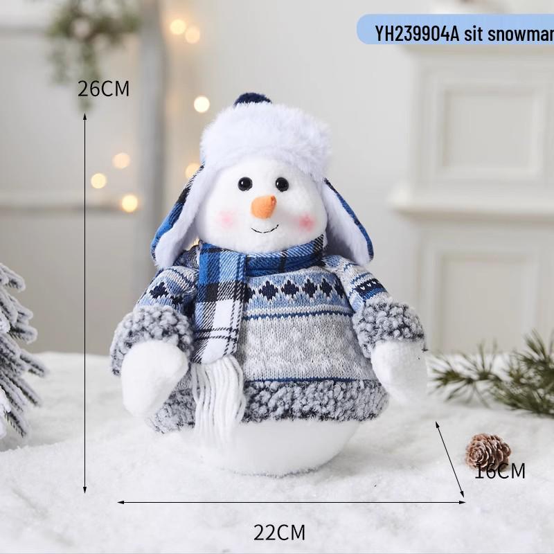 Christmas Snowflake Series: Snowman, Santa, and Reindeer Ornaments for Holiday Decor