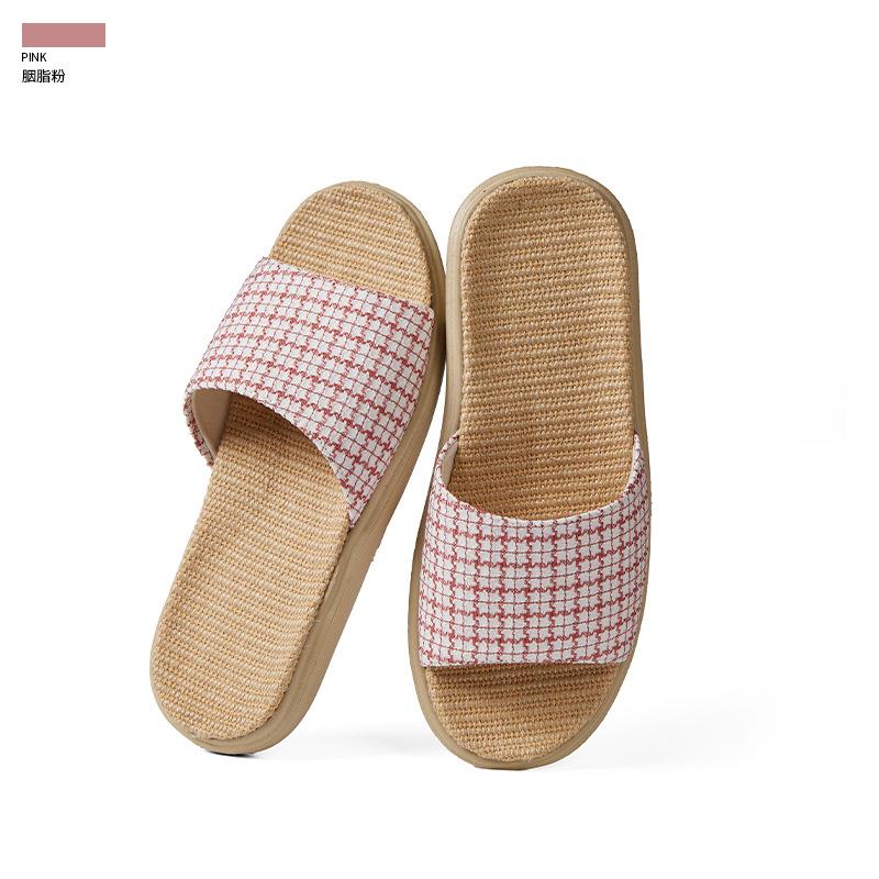 Fashion Retro Women's Home Linen Slippers