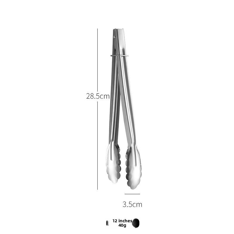 Stainless Steel Food Tongs With Non Slip Grip For Outdoor Barbecue And Cooking