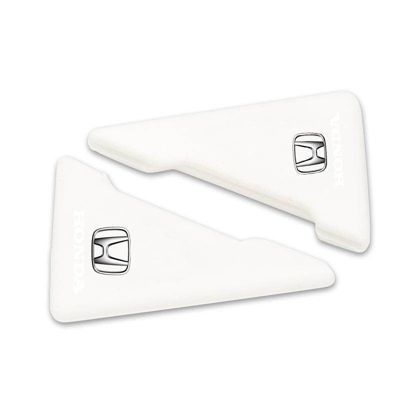 2Pcs Car Door Corner Silicone Protective Anti-Collision Cover For Honda Fit Mugen Insight Type S R VTEC DOHC Modulo Vezel Legend RR Si