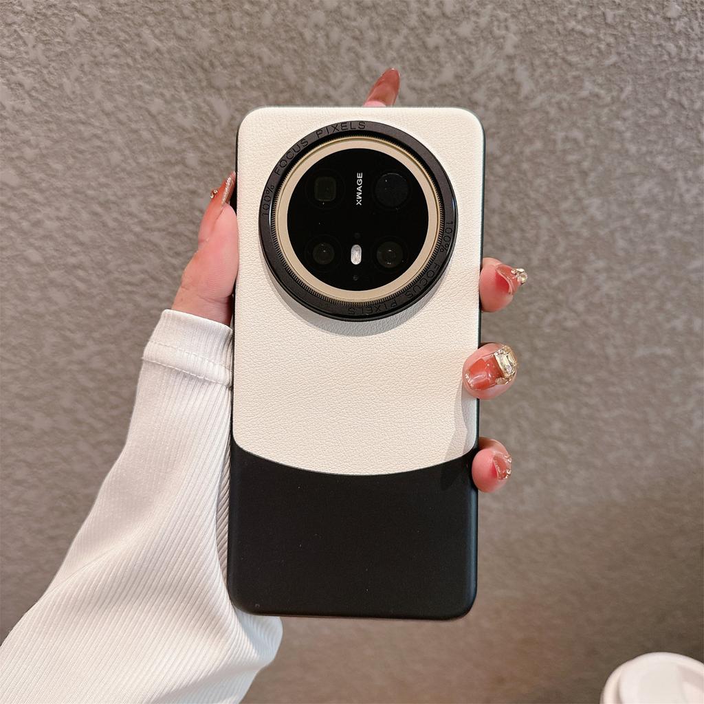 Nappa Leather Phone Case For Huawei Mate 60/50 Pro/Mate30/Pura 70 Pro/P80 Ultra Luxury Shockproof Trendy Protective Cover
